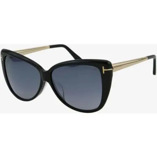 Sunglasses TF 512 Reveka Shy Blk Mir Asian Fit 55-19-140 TF512/FS-01C by Tom Ford