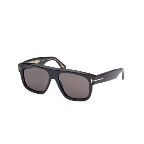 Tom Ford Icon FT1201 01A Shiny Black/smoke 56mm Men`s Sunglasses