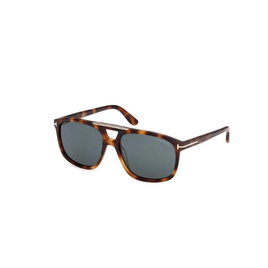Tom Ford FT1338 BRIANNA-02 53V Blonde Havana/blue 58mm Women`s Sunglasses