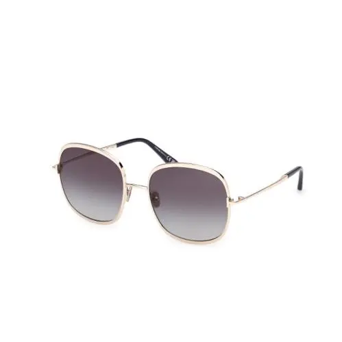 Tom Ford FT1320 SOFIA-02 28W Shiny Rose Gold/gradient Blue 57mm Men`s Sunglasses
