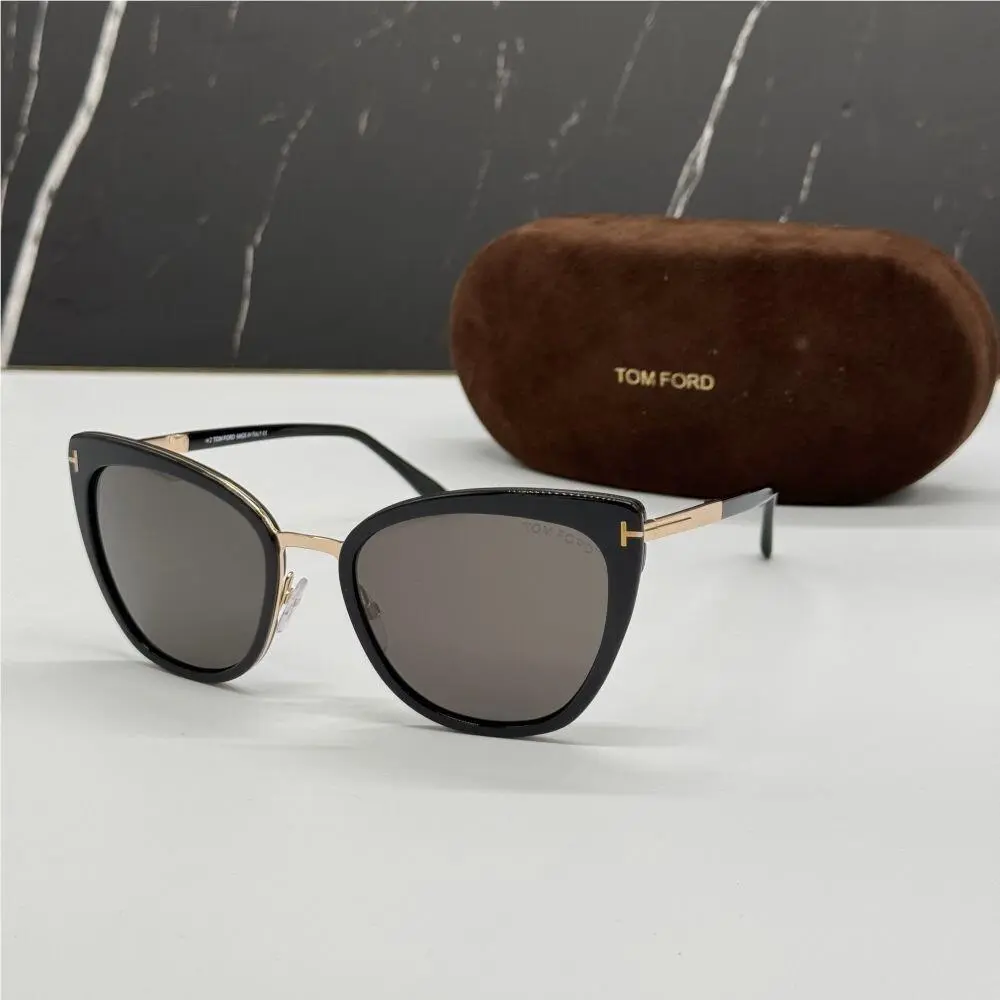 Tom Ford TF717 01A Women Cat Eye Sunglasses Tom Ford Simona FT0717/S 01A