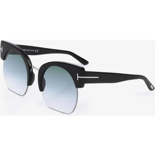 Sunglasses TF 552 Savnnah Shy Blk Lgt Mir Grad 55-22-140 TF552-01W by Tom Ford