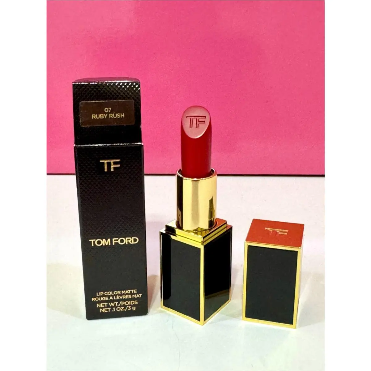 Tom Ford Lip Color Matte Lipstick .1oz/3g. Full Size - 07 Ruby Rush