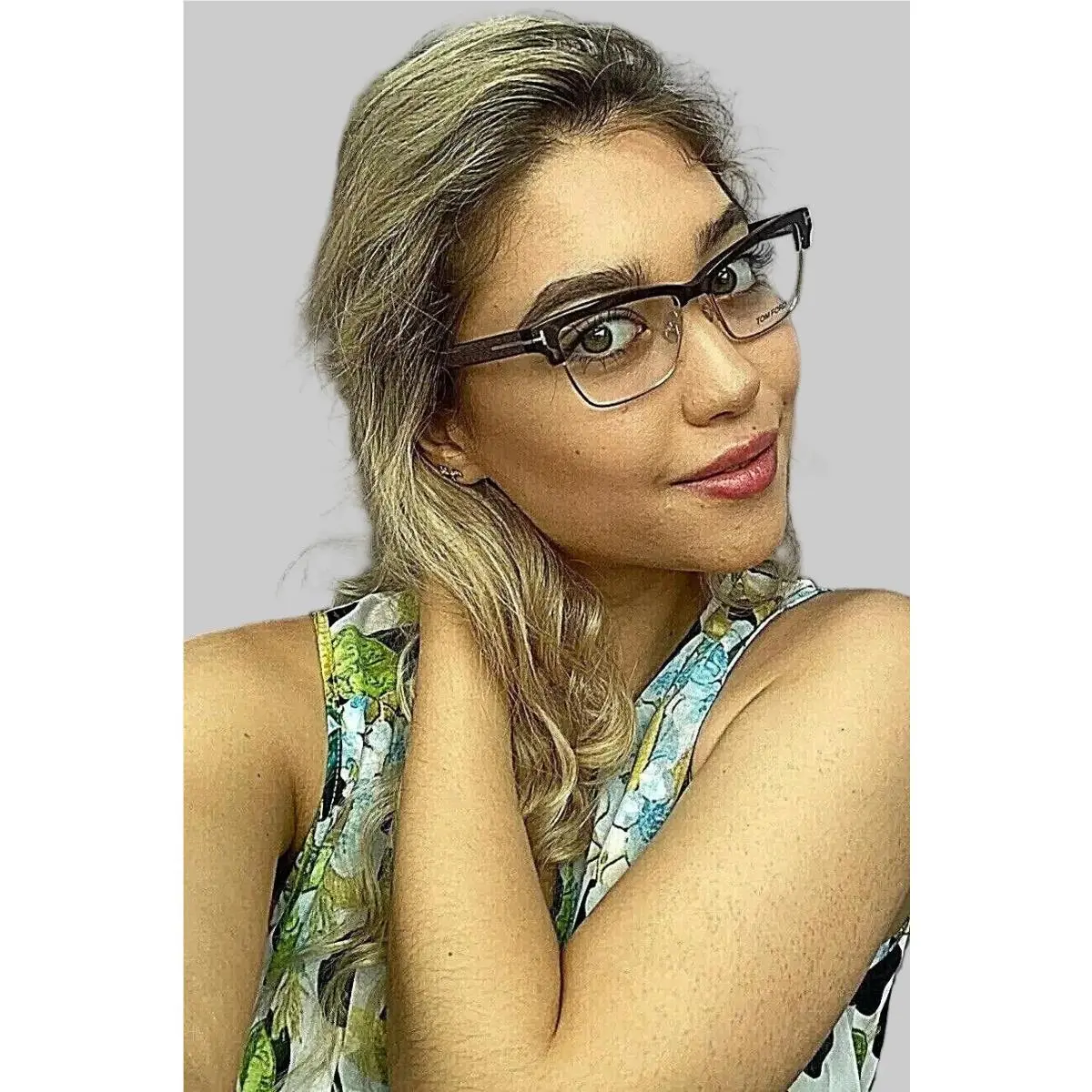 Tom Ford TF 6453 048 Cat Eye 53mm Women`s Eyeglasses Frame Italy
