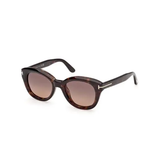 FT1344 NIKA-02 52T Dark Havana/gradient Bordeaux 49mm Womens Sunglasses by Tom Ford