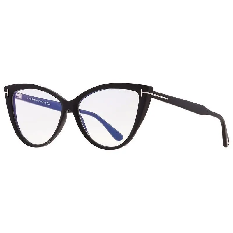 Tom Ford Eyeglasses w TF Hard Case - FT5843B 005 - Matte Black 56-14-140