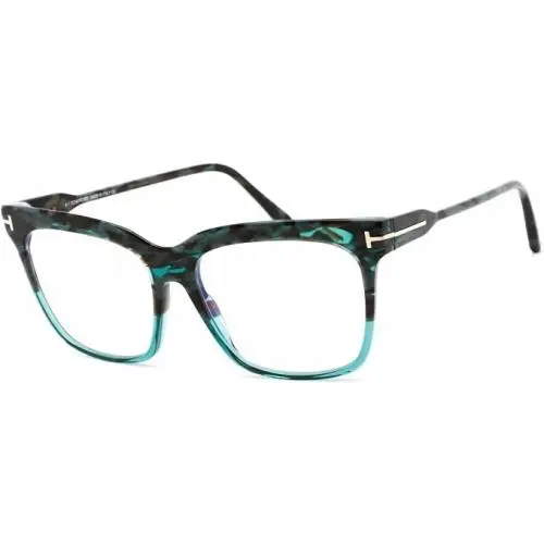 Tom Ford Eyeglasses w TF Case - FT5768B 056 - Shiny Teal Havana 54-15-140