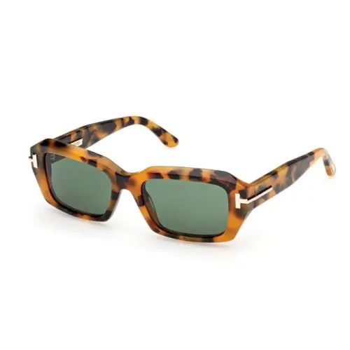 Icon TI0025 55N Coloured Havana/green 53mm Women`s Sunglasses by Tom Ford
