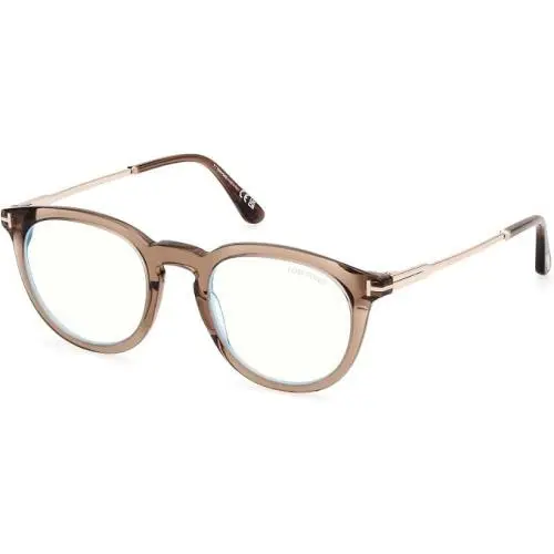 Tom Ford Eyeglasses w TF Case - FT5905B 045 - Shiny Light Brown 49-21-145