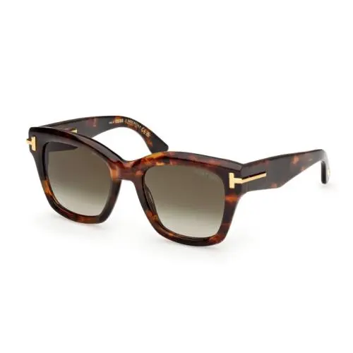 Tom Ford Icon FT1329 55P Coloured Havana/gradient Green 53mm Women`s Sunglasses