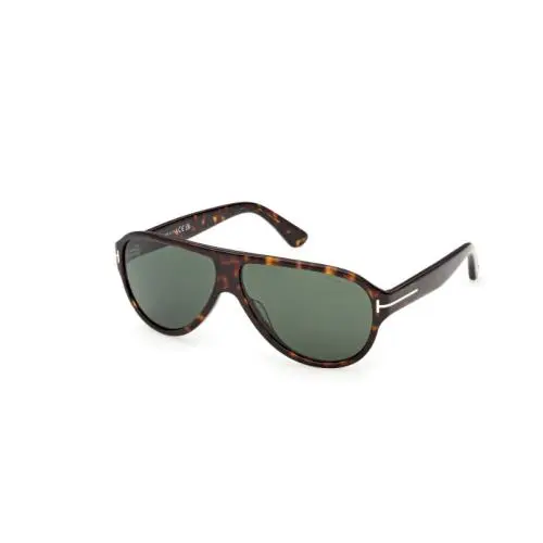 Tom Ford FT1336 SAMUELE-02 52N Dark Havana/green 61mm Men`s Sunglasses