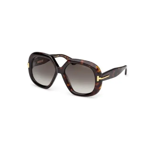 Tom Ford Icon FT1278 52B Dark Havana/gradient Smoke 56mm Women`s Sunglasses