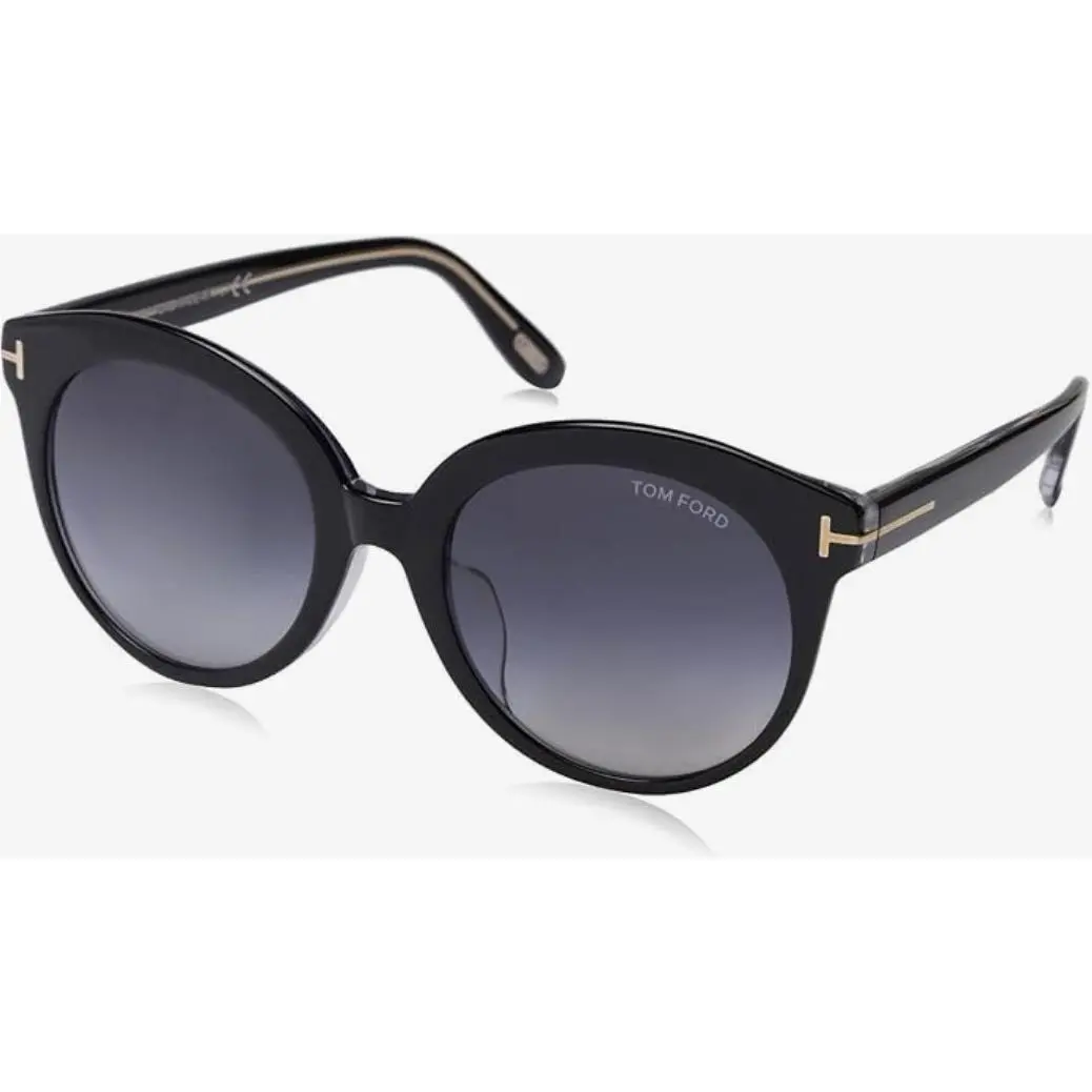 Tom Ford Sunglasses TF429 Monica Shy Blk Grad Asian Fit 54-20-140 TF429/FS-03W