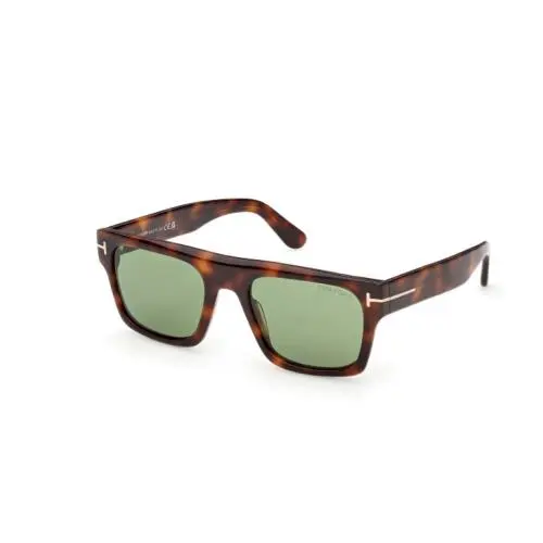 Tom Ford FT1337-F CYRUS-02 53N Blonde Havana/green 55mm Men`s Sunglasses