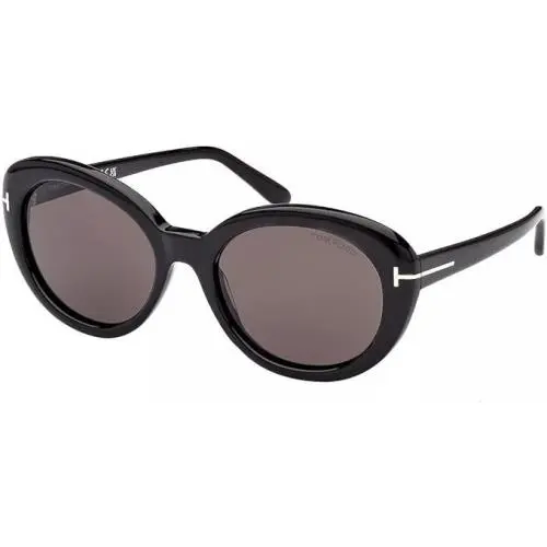 Sunglasses TF Hard Case - FT1009 Lily 01A - Black/smoke 55mm by Tom Ford