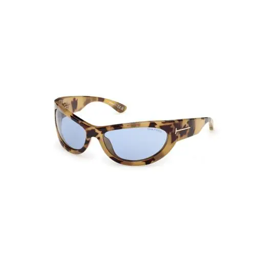 Tom Ford Icon FT1365 LEONA-02 56V Coloured Havana/blue 62mm Women`s Sunglasses