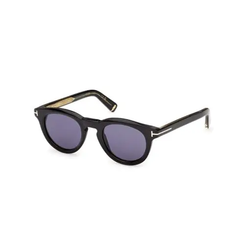 Tom Ford Icon FT1325 01V Shiny Black/blue 47mm Men`s Sunglasses