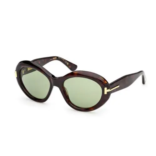 Tom Ford Icon FT1328 52N Dark Havana/green 55mm Women`s Sunglasses