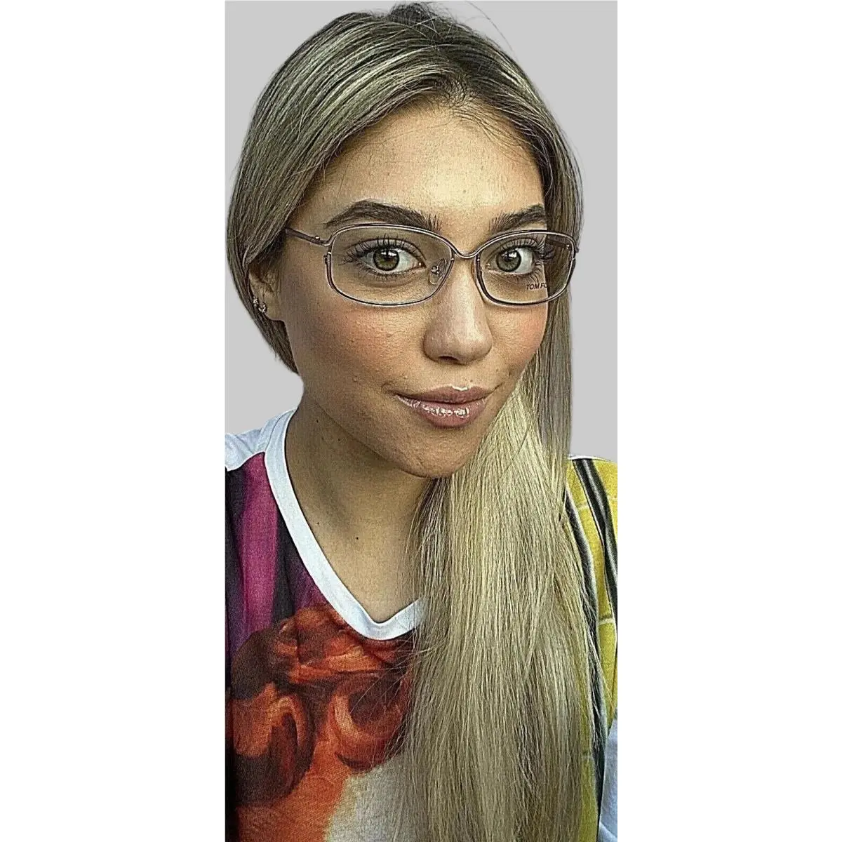 Tom Ford TF9151 072 Silver 54mm Italy Rx Women`s Eyeglasses Frame Italy