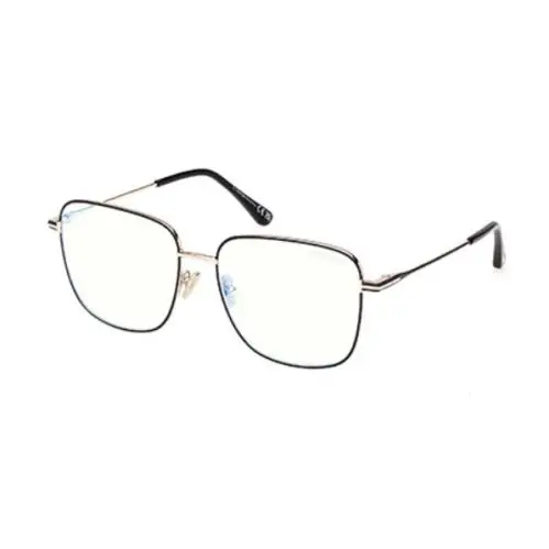 Tom Ford FT6136 B 001 Shiny Black Square 56mm Women`s Eyeglasses