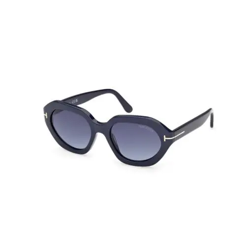 Tom Ford FT1341 MERYL-02 90W Shiny Blue/gradient Blue 53mm Women`s Sunglasses