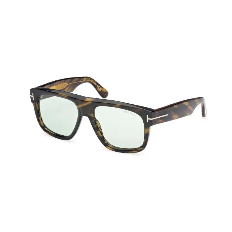 Tom Ford Icon FT1201 56N Dark Havana/green 56mm Men`s Sunglasses