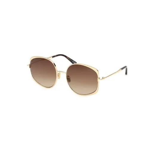 Tom Ford FT1349 ABBEY-02 30F Shiny Deep Gold/brown 58mm Women`s Sunglasses