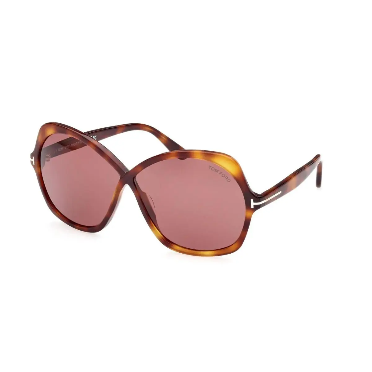 Tom Ford Sunglasses TF Case- FT1013 Rosemin 52Y - Dark Havana/violet 64mm