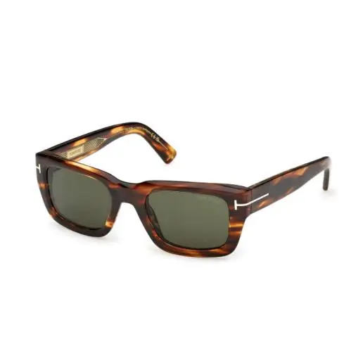 Icon FT1327 55N Coloured Havana/green 52mm Men`s Sunglasses by Tom Ford