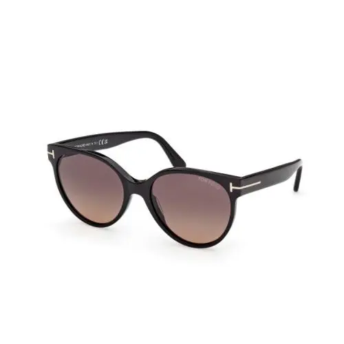 Tom Ford FT1311 TALLULAH-02 01T Shiny Black/bordeaux 56mm Women`s Sunglasses