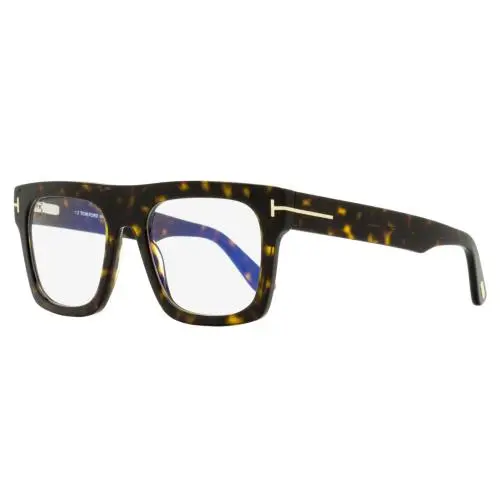 Tom Ford Square Clip-on Eyeglasses TF6068-B 052 Dark Havana 53mm FT6068 - Frame: Brown