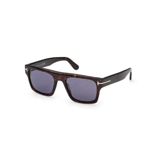 FT1337 CYRUS-02 52V Dark Havana/blue 53mm Men`s Sunglasses by Tom Ford