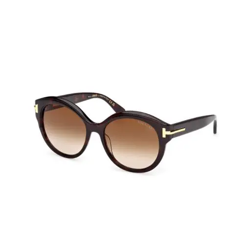 Tom Ford Icon FT1251 52F Dark Havana/gradient Brown 57mm Women`s Sunglasses