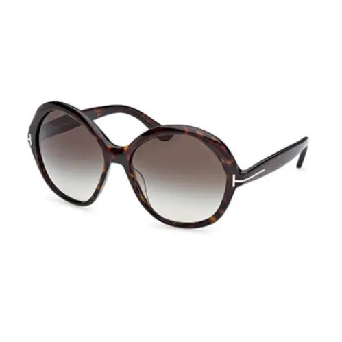 Tom Ford FT1282 ANNABELLE-02 52B Dark Havana/ Gradient Smoke Women`s Sunglasses