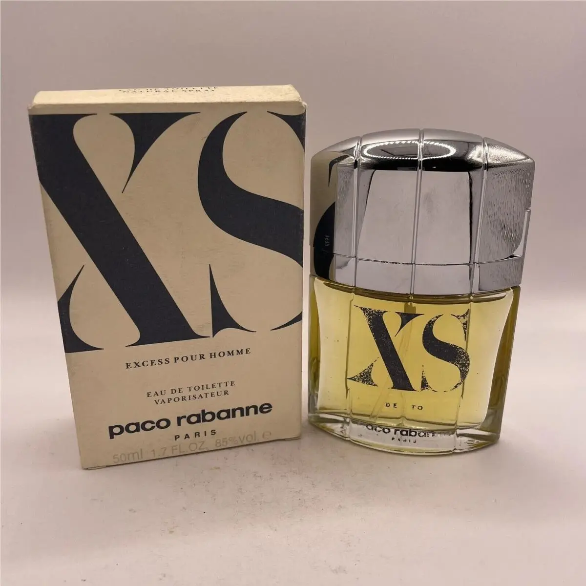 XS Excess Pour Homme 50ml 1.7oz Edt Spray 90’s Version - W/box by Paco Rabanne