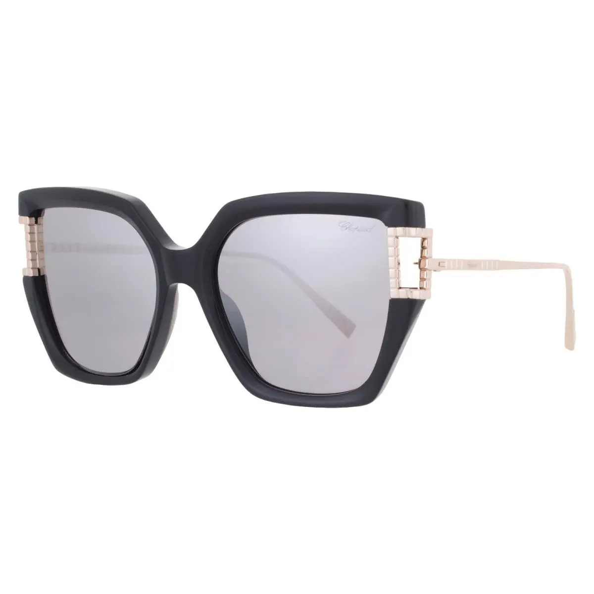 Chopard Grey Gradient Butterfly Ladies Sunglasses SCH378M Blkx 55 SCH378M Blkx