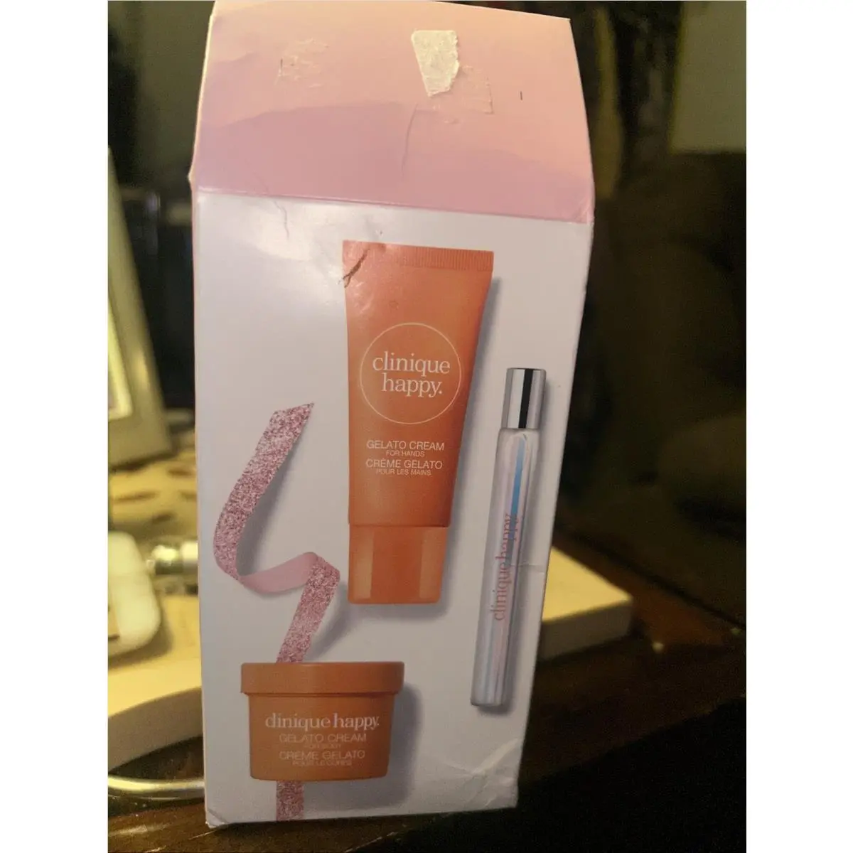 Clinique Happy Treats Perfume Spray + Gelato Body Cream + Hand Cream Rare