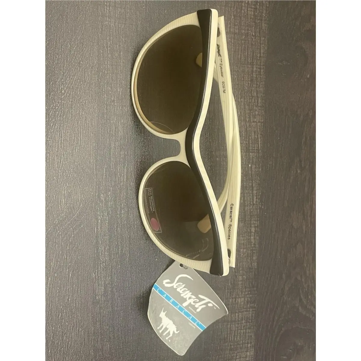 Vintage Serengeti Sunglasses Women’s 80s Black White Made In Italy