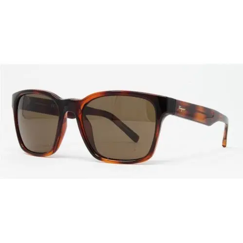 Ferragamo Men`s Sunglasses SF959S 214 Tortoise 55mm Brown Lens Square Plastic