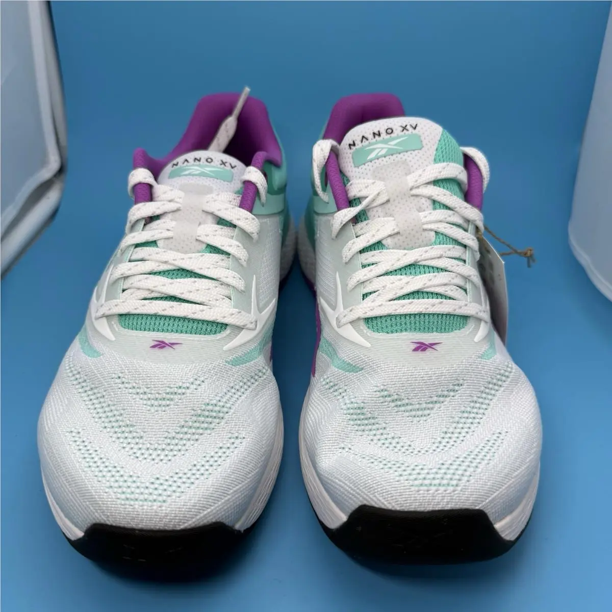 Reebok shoes - Nano X5 - Nano - Ftwr White/AI Aqua/Purple Rave (UPC: 197323478347) 1