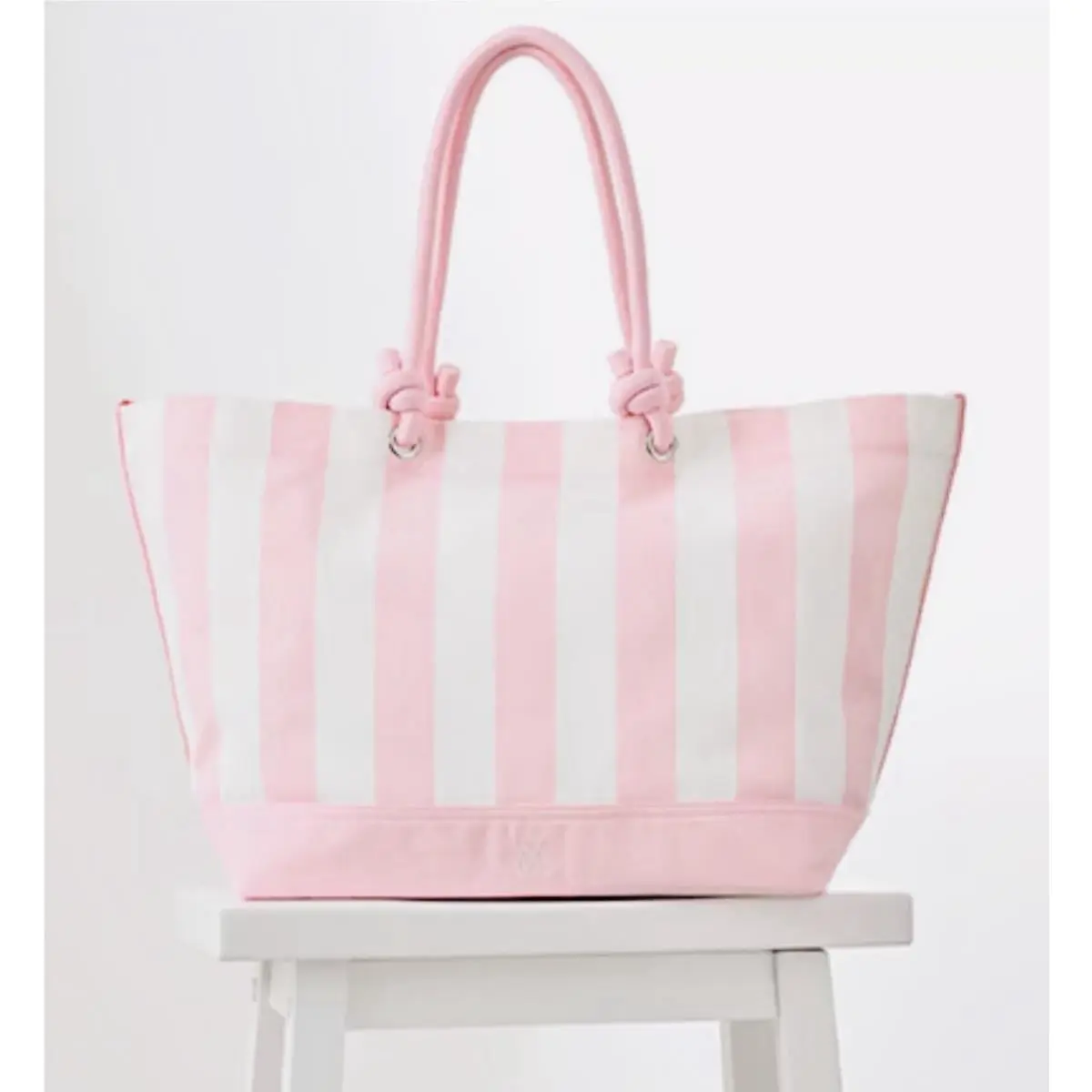 Victoria’s Secret Tote Bag Pink-white Stripe 2026 Large