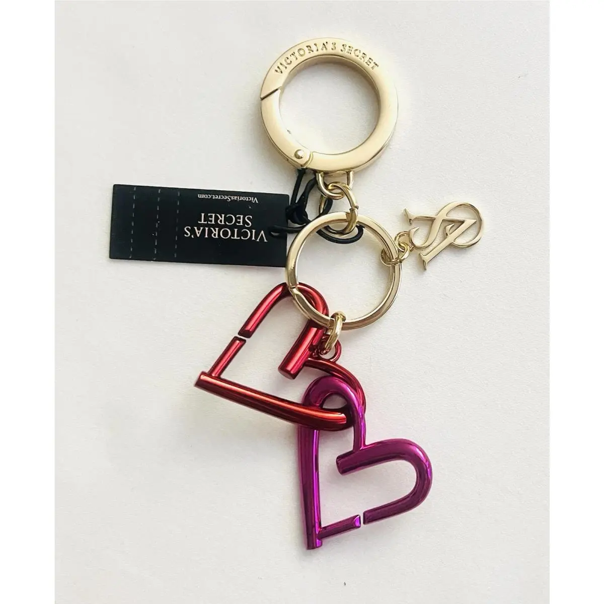 Victoria`s Secret Key Chain Heart Bag Charm Keg Cha
