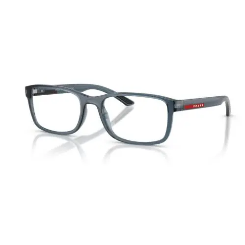 Linea Rossa PS 07RV CZH1O1 Transparent Azure Men`s 53 mm Eyeglasses by Prada
