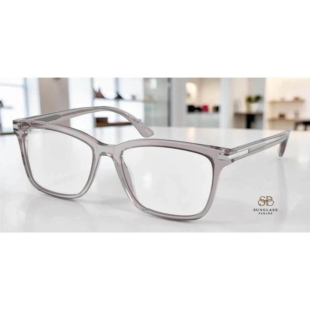 Prada PR 14WV 10J1O1 Hematite Demo Lens 56 mm Men`s Eyeglasses