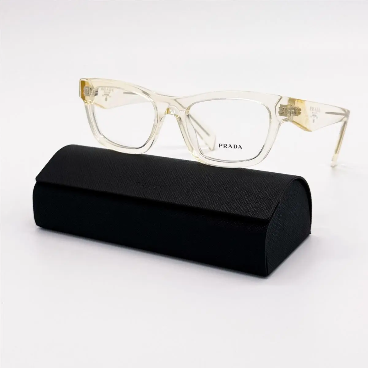 Prada Unisex Eyeglasses PRB01V 19X1O1 Clear Unisex Eyewear