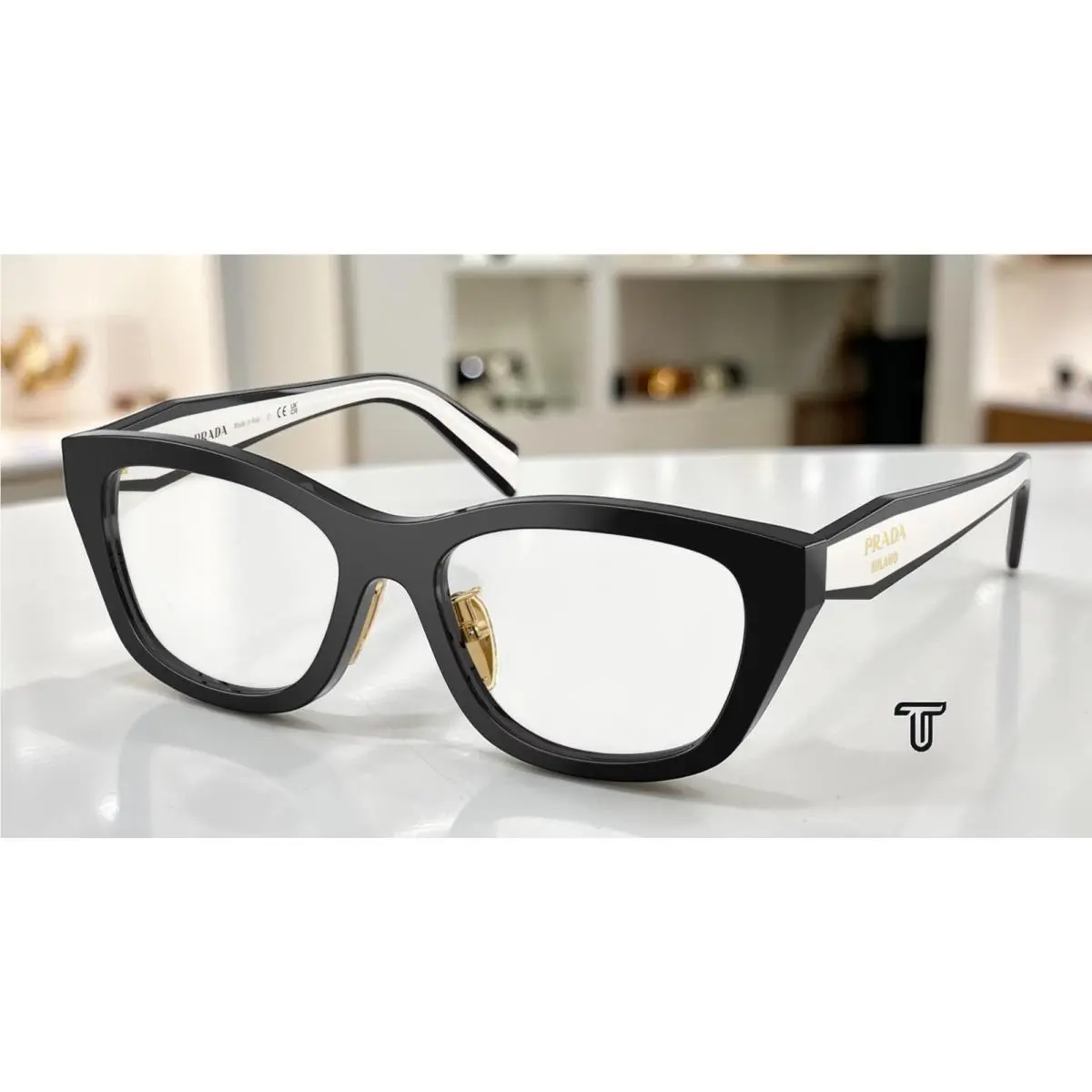 Prada PR D11VD 20G1O1 Black Demo Lens 53 mm Women`s Eyeglasses