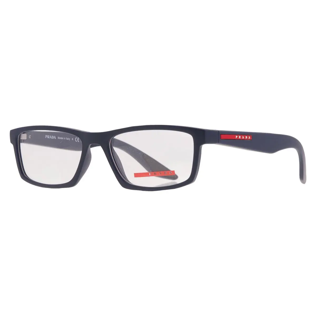 Prada Linea Rossa Demo Rectangular Men`s Eyeglasses PS 04PV U631O1 54 - Blue, Frame: Blue