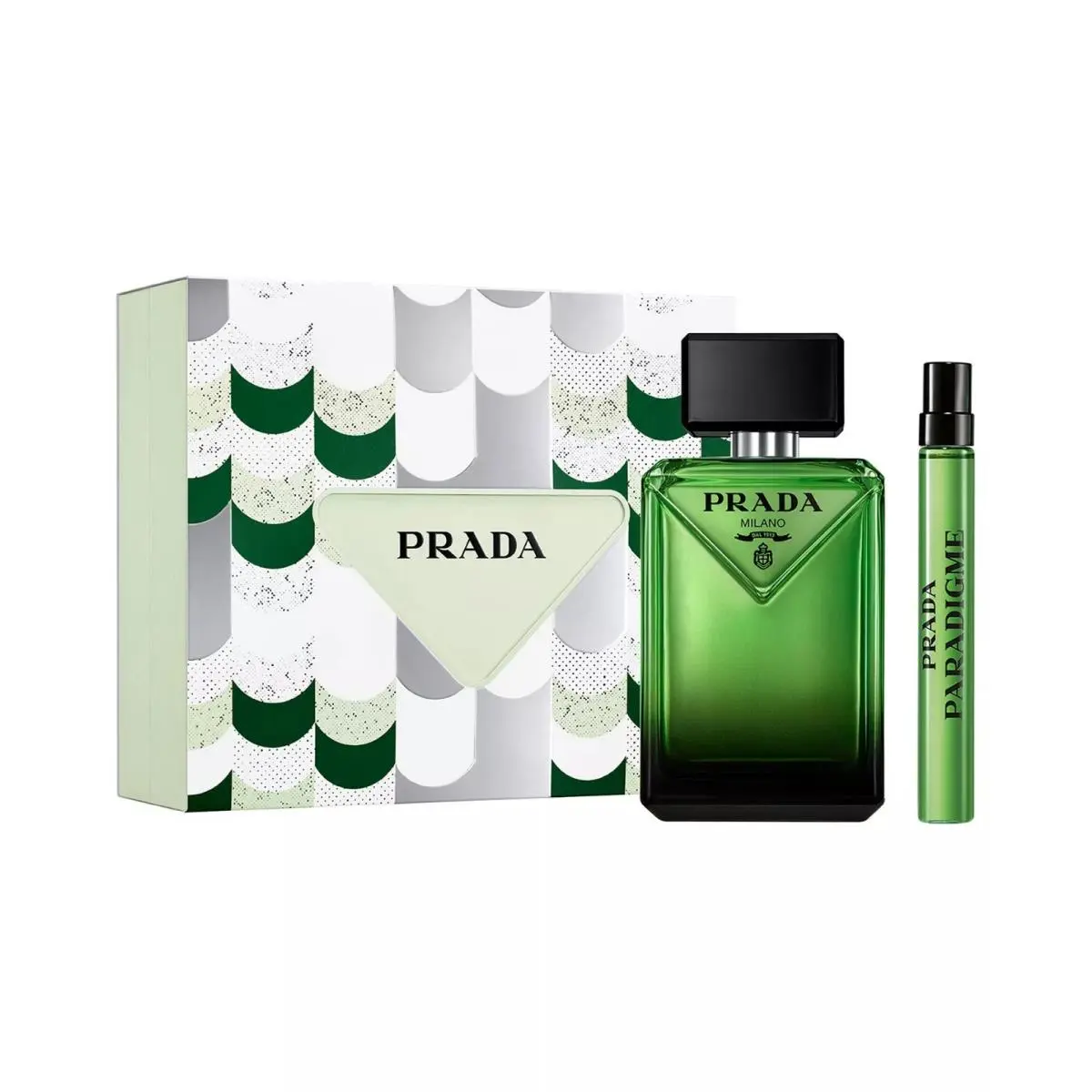 Prada Paradigme 2 PC Gift Set For Men - 3.4 OZ Edp + 0.33 OZ Edp Spray