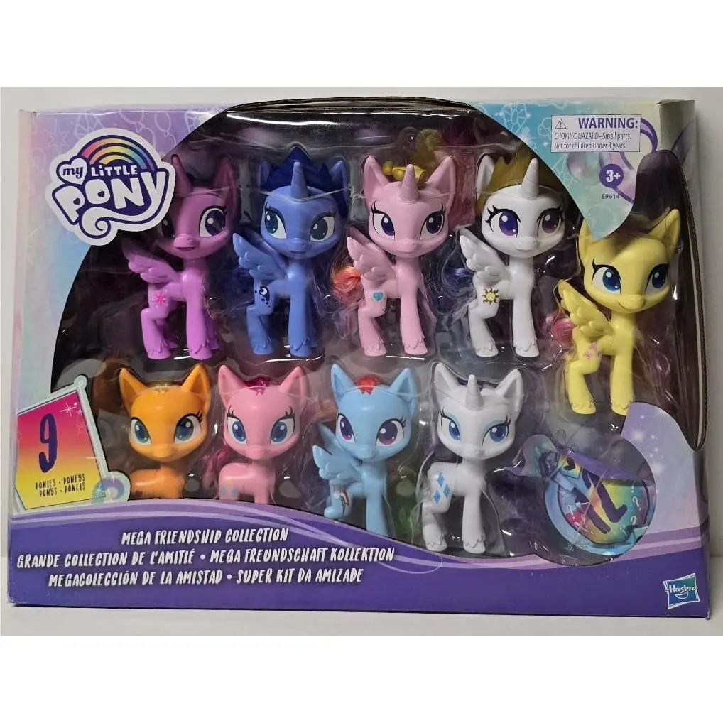 MY Little Pony Mega Friendship Collection Set OF 9 5 Ponies Box