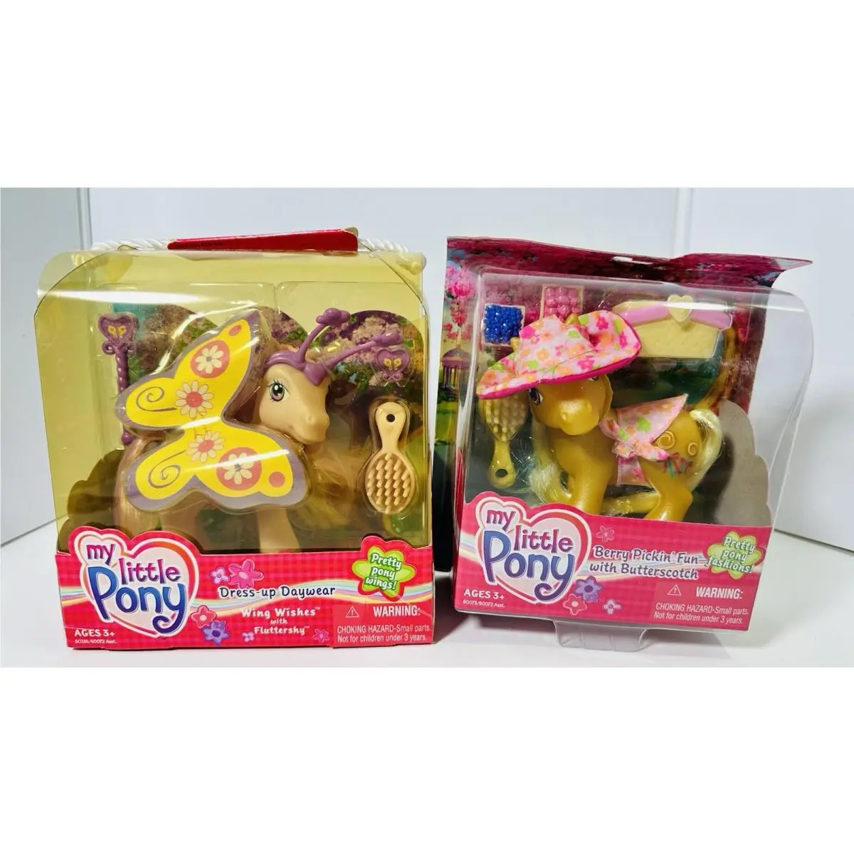 MY Little Pony Fashions 2004 G3 Wing Wishes Fluttershy Berry Pickin’ Fun